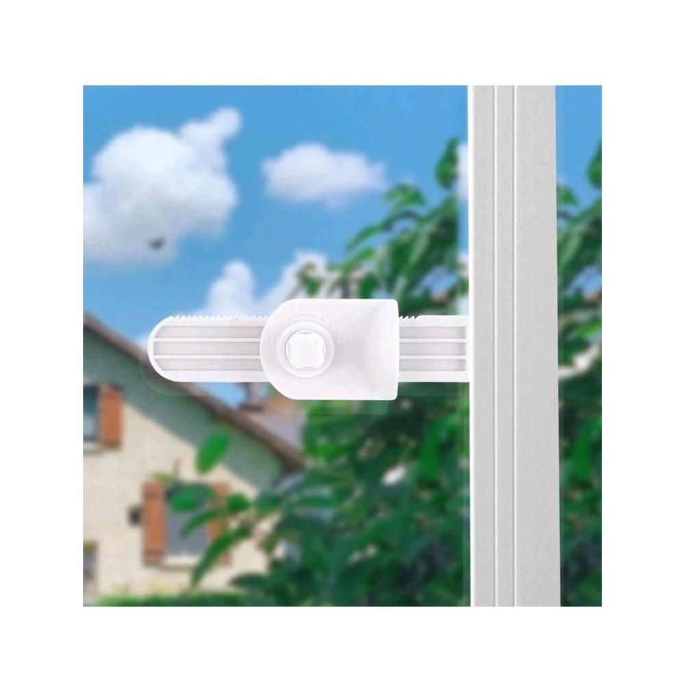 4 Pack Sliding Door Lock Child Safety Window Locks for Baby Proofing White